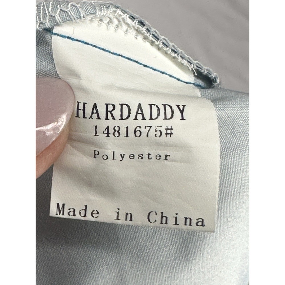 Hardaddy Mens Teal Blue BBQ Pig Chef Graphic Bowling Shirt Short Sleeve XL - Picture 7 of 11